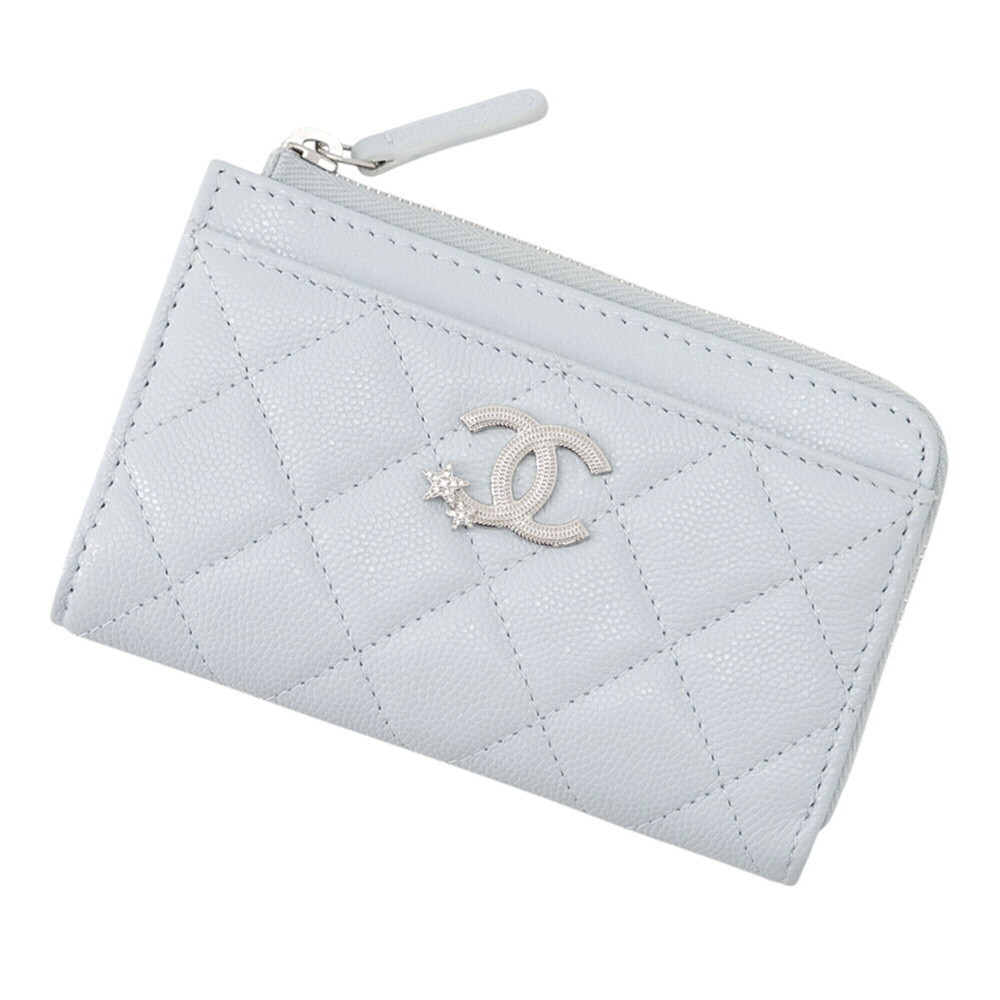 Chanel Wallet/Coin Case Matelassé Coco Mark Star Fragment Caviar Skin AP3732 ...